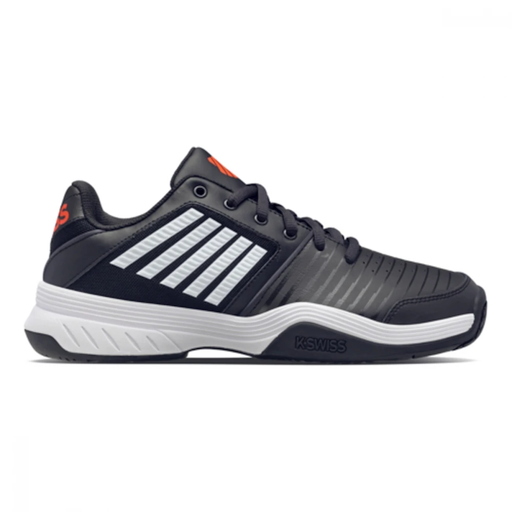 K-Swiss Men’s Court Express Tennis Shoes (Jet Black/White/Spicy Orange)