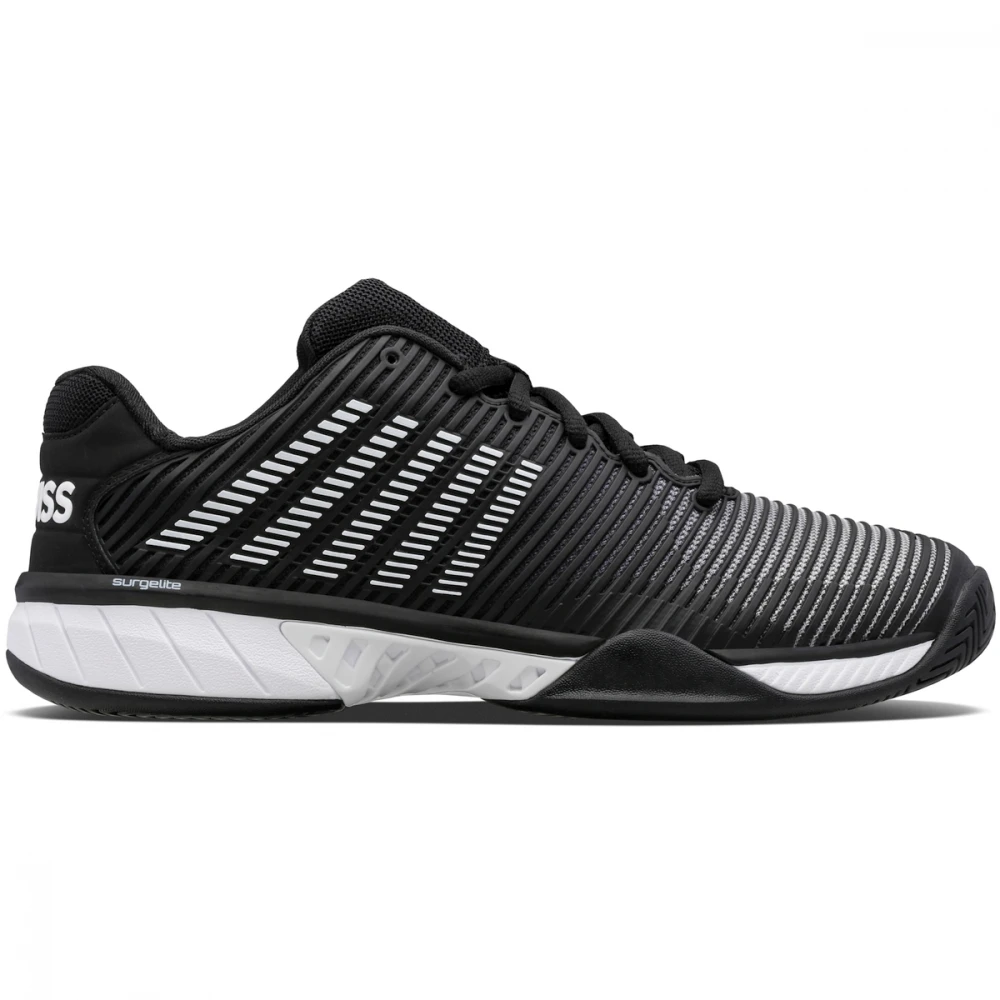 K-Swiss Men’s Hypercourt Express 2 Tennis Shoes (Black/White/High-Rise)