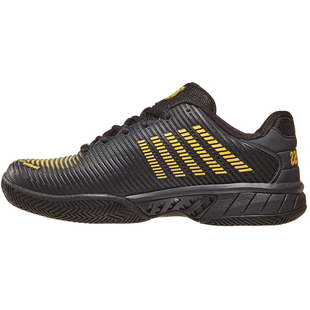 K-Swiss Men’s Hypercourt Express 2 2E Wide Tennis Shoes (Moonless Night/Amber Yellow) 2 K-Swiss Men’s Hypercourt Express 2 2E Wide Tennis Shoes (Moonless Night/Amber Yellow) - Image 2