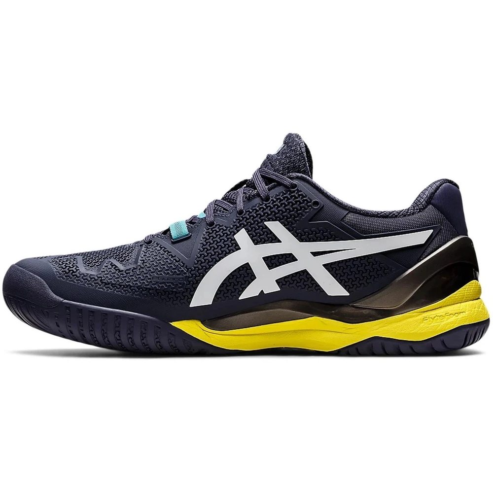 ASICS Men’s Gel-Resolution 8 Tennis Shoes (Indigo Fog/White) - Image 2