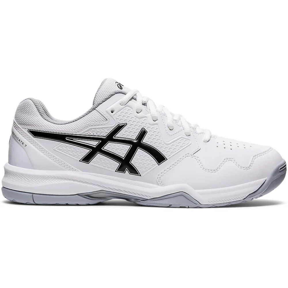 Asics Men’s Gel-Dedicate 7 Tennis Shoes (White/Black) 1 Asics Men’s Gel-Dedicate 7 Tennis Shoes (White/Black)