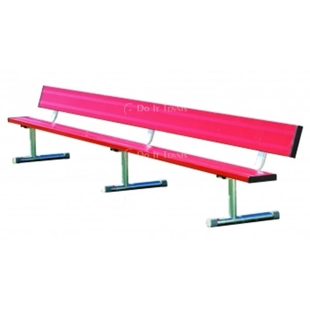 Permanent 15-Foot Bench W/o Back (Assorted Colors)