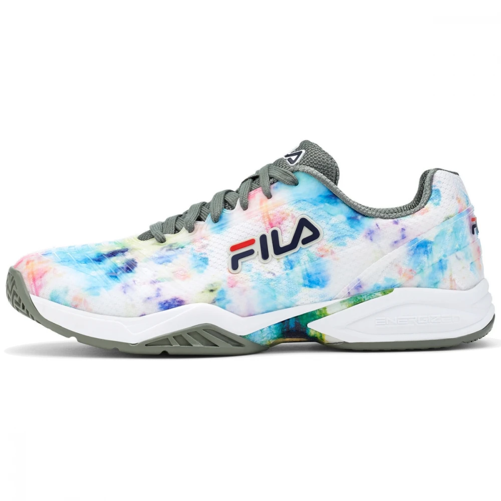 Fila Men’s Axilus 2 Energized Tennis Shoes (Multi/White/Agave Green) - Image 2