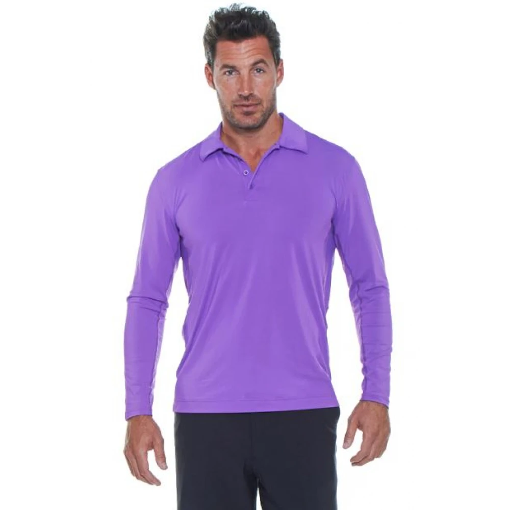 BloqUV Men’s UPF 50+ Long-Sleeve Collared Shirt (Purple) 1 BloqUV Men’s UPF 50+ Long-Sleeve Collared Shirt (Purple)