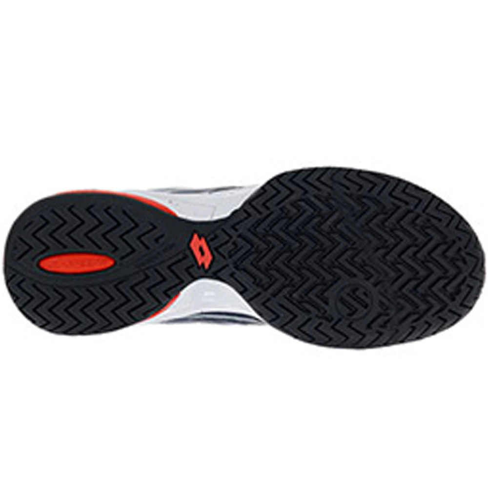 Lotto Men’s Mirage 300 Speed Tennis Shoes (All Black/All White/Red Poppy) - Image 2