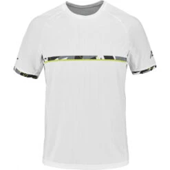 Babolat Men’s Aero Crew Neck Tennis Tee (White/White)
