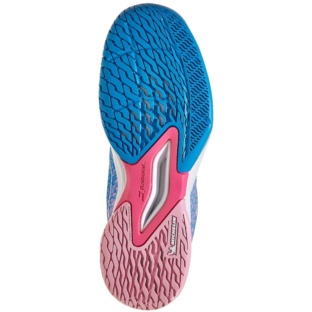 Babolat Junior Girls Jet Mach 3 All Court Tennis Shoes (French Blue) - Image 3