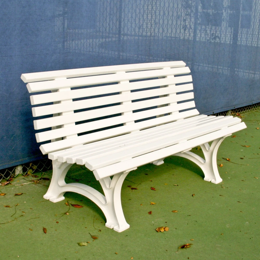 Douglas Deluxe Courtsider 5-Foot Court Bench (White) 1 Douglas Deluxe Courtsider 5-Foot Court Bench (White)
