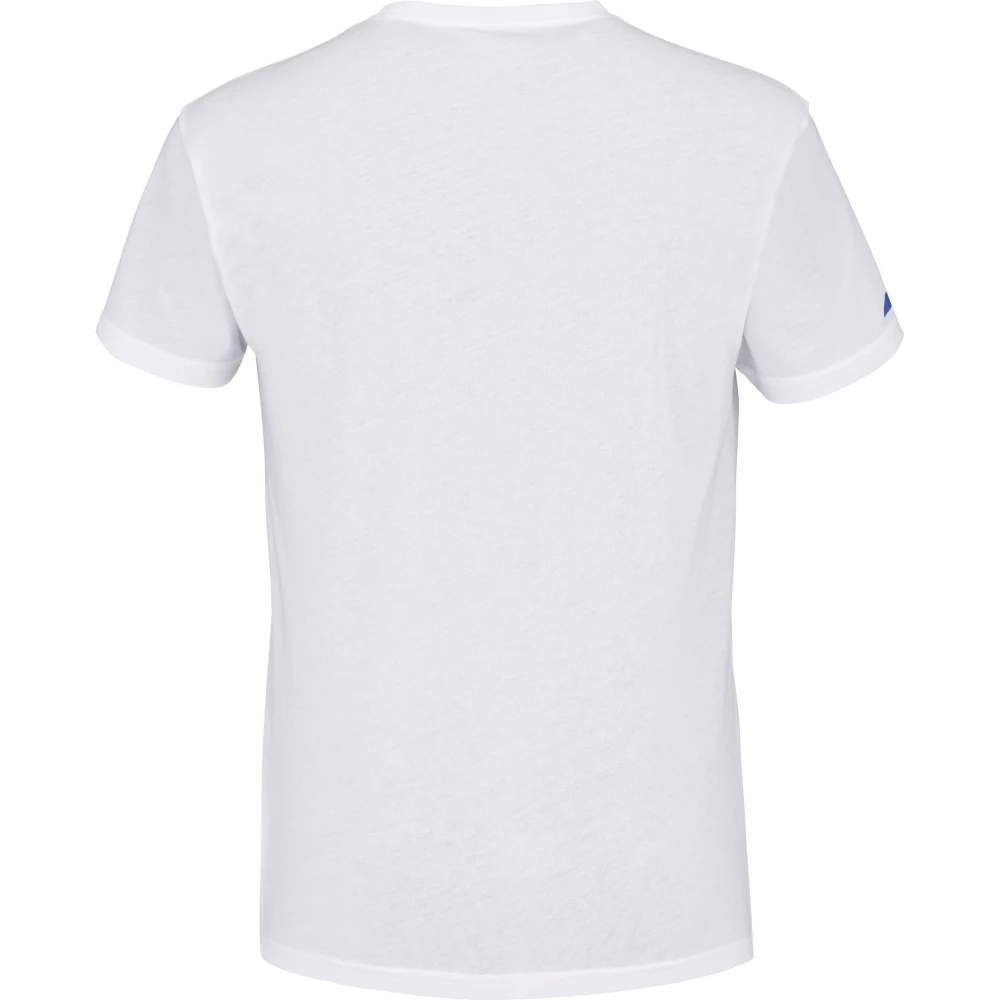 Babolat Men’s Exercise Big Flag Crew Neck Tennis Training Tee (Heather White) - Image 2