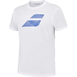 Babolat Men’s Exercise Big Flag Crew Neck Tennis Training Tee (Heather White) -Sports Gear 4MS23442 1000 Babolat Mens Exercise Big Flag Crew Neck Tennis Training Tee Heather White c 1000 1000