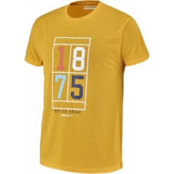 Babolat Men’s Exercise Vintage Crew Neck Tennis Tee (Saffron Heather) -Sports Gear 4MS23443 6016 Babolat Mens Exercise Vintage Crew Neck Tennis Tee Saffron Heather c 1000 1000
