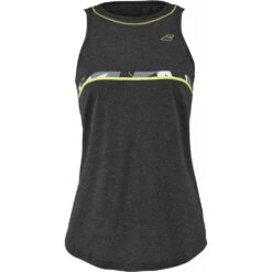 Babolat Women’s Aero Cotton Tennis Training Tank Top (Black Heather)