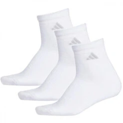 Adidas Women’s Cushioned II 3-Pack Quarter Socks(White)