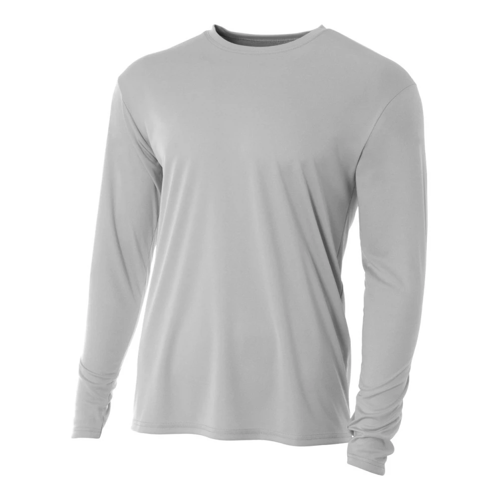 A4 Men’s Performance Long Sleeve Crew (Silver) 1 A4 Men’s Performance Long Sleeve Crew (Silver)