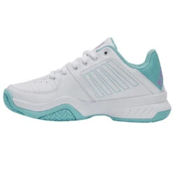 K-Swiss Women’s Court Express Tennis Shoes (White/Angel Blue/Sheer Lilac) -Sports Gear 95443 117 kswiss womens court express tennis shoes white angel blue sheer lilac left 1000 1000