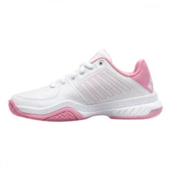 K-Swiss Women’s Court Express Tennis Shoes (White/Sea Pink) -Sports Gear 95443 959 K Swiss Womens Court Express Tennis Shoes White Sea Pink b 1000 1000