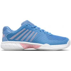 K-Swiss Women’s Hypercourt Express 2 Tennis Shoes (Silver Lake Blue/White/Orchid Pink)