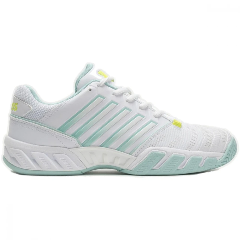 K-Swiss Women’s Bigshot Light 4 Tennis Shoes (White/Icy Morn/Love Bird)