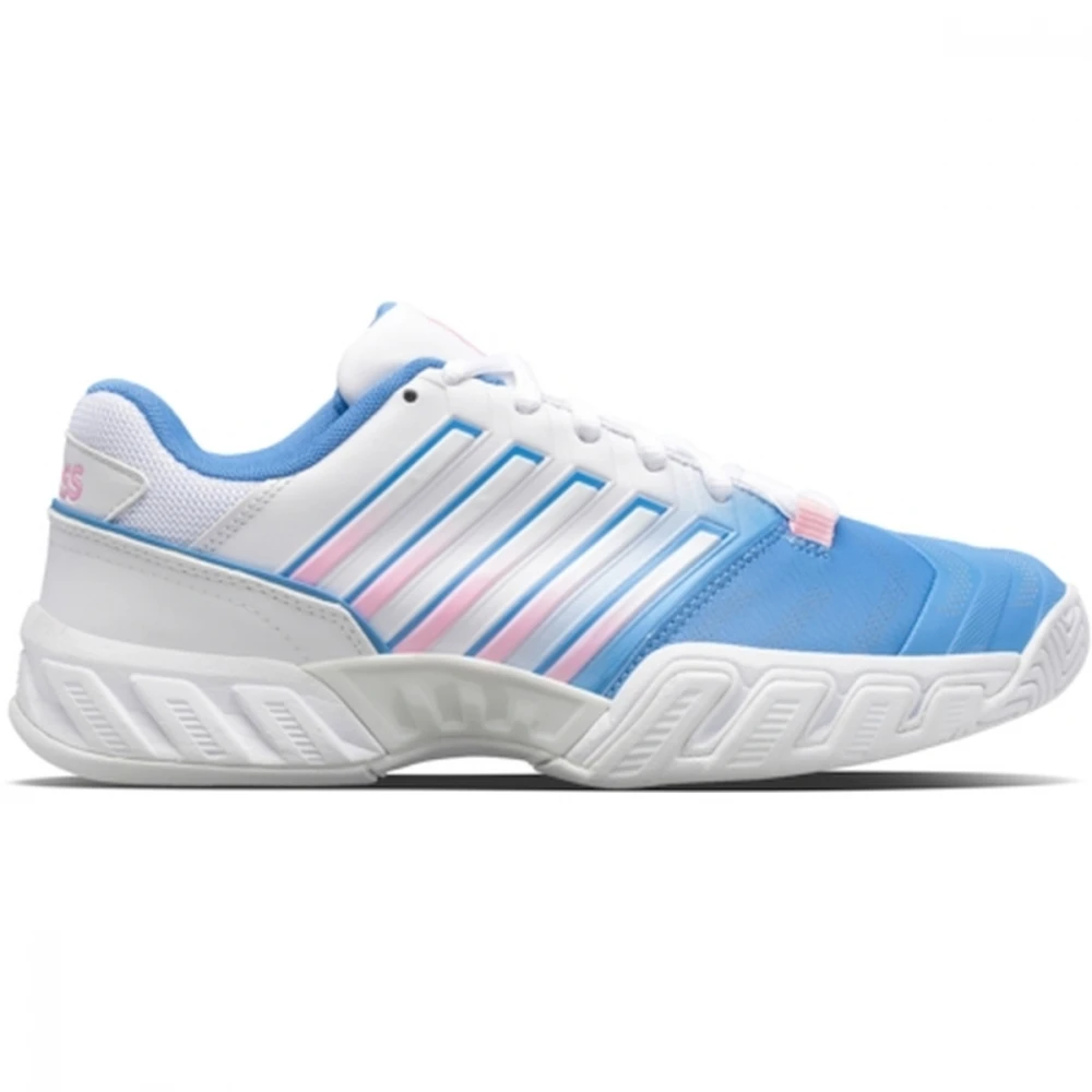 K-Swiss Women’s Bigshot Light 4 Tennis Shoes (Silver Lake Blue/White/Orchid Pink)