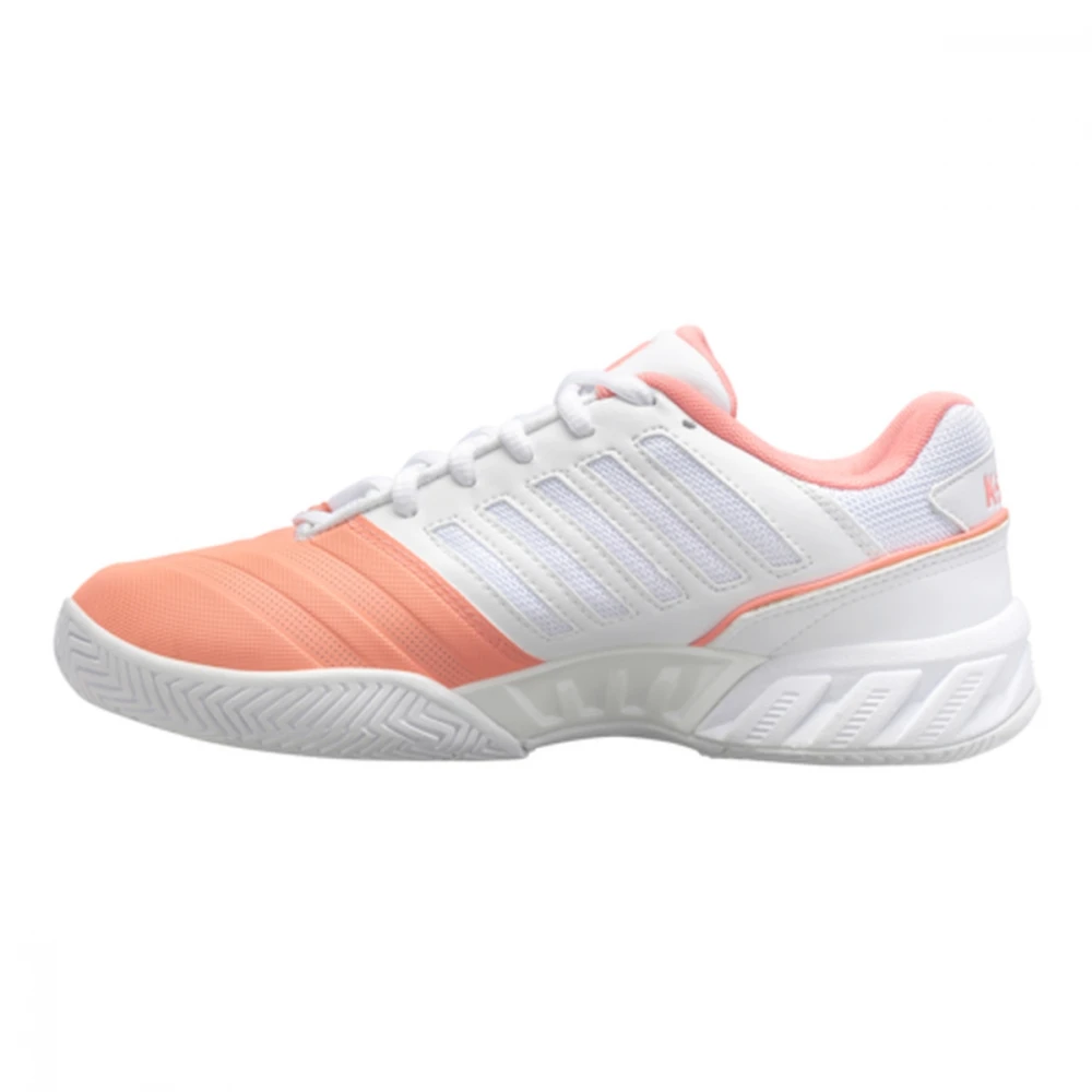 K-Swiss Women’s Bigshot Light 4 Tennis Shoes (Peach Amber/White/Asphalt) - Image 2