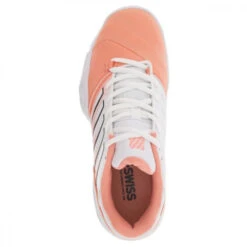 K-Swiss Women’s Bigshot Light 4 Tennis Shoes (Peach Amber/White/Asphalt) -Sports Gear 96989 683 K Swiss Womens Bigshot Light 4 Tennis Shoes Peach Amber White Asphalt c 1000 1000