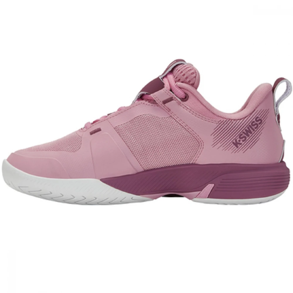 K-Swiss Women’s Ultrashot Team Tennis Shoes (Cameo Pink/Grape Nectar/White) 2 K-Swiss Women’s Ultrashot Team Tennis Shoes (Cameo Pink/Grape Nectar/White) - Image 2