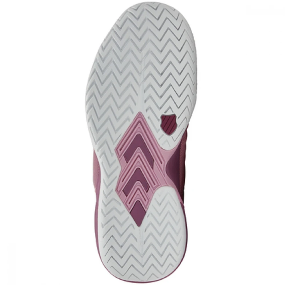 K-Swiss Women’s Ultrashot Team Tennis Shoes (Cameo Pink/Grape Nectar/White) 3 K-Swiss Women’s Ultrashot Team Tennis Shoes (Cameo Pink/Grape Nectar/White) - Image 3