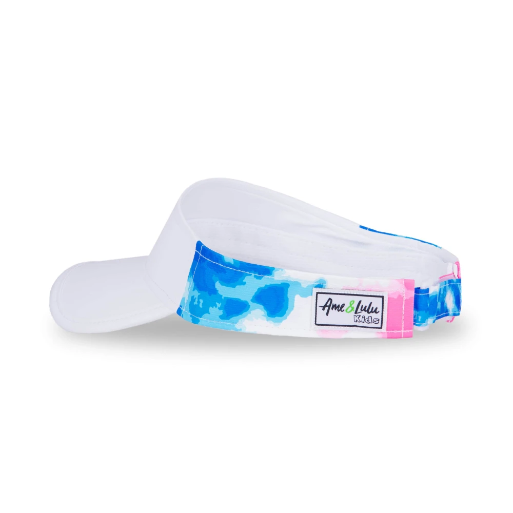 Ame & Lulu Big Love Visor (Blue/Pink Tie-Dye) - Image 3
