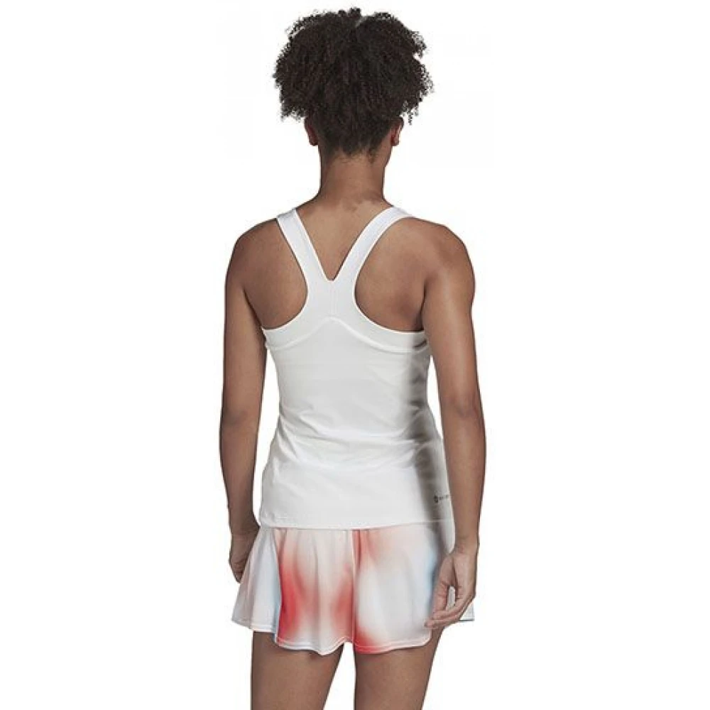 Adidas Women’s Y-Tank Tennis Tank Top (White) 3 Adidas Women’s Y-Tank Tennis Tank Top (White) - Image 3