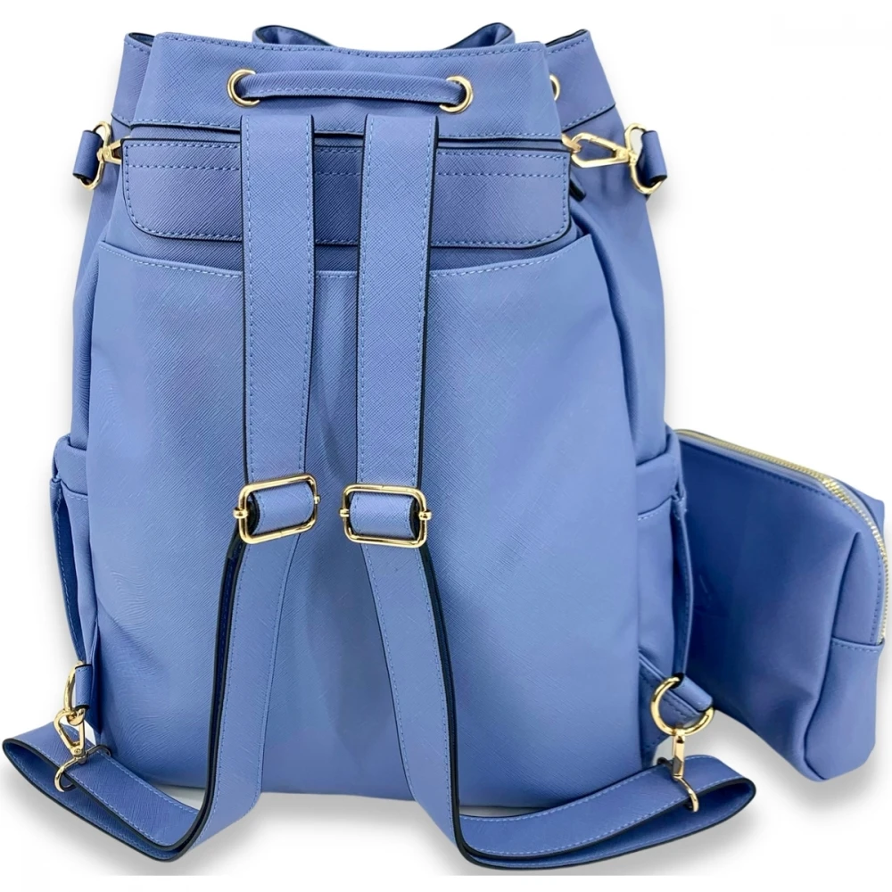 NiceAces Women’s DARA Vegan Leather Tennis Bag (Periwinkle) - Image 2