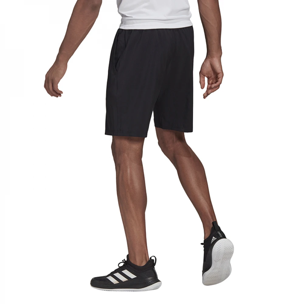 Adidas Men’s Club Stretch Woven Tennis Shorts 7 Inch (Black) - Image 3