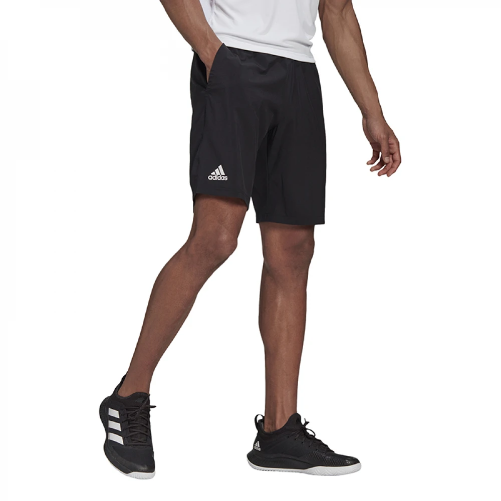 Adidas Men’s Club Stretch Woven Tennis Shorts 7 Inch (Black) - Image 2