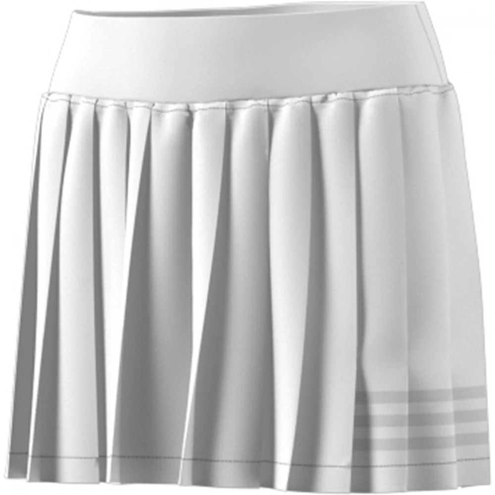 Adidas Women’s Club Tennis Pleatskirt (White/Grey) 1 Adidas Women’s Club Tennis Pleatskirt (White/Grey)