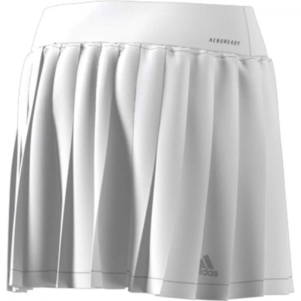 Adidas Women’s Club Tennis Pleatskirt (White/Grey) 2 Adidas Women’s Club Tennis Pleatskirt (White/Grey) - Image 2
