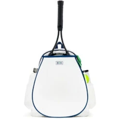 Ame & Lulu Game On Tennis Backpack (White/Navy/Green)