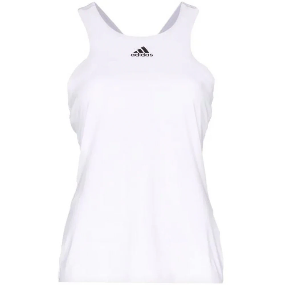 Adidas Women’s Y-Tank Tennis Tank Top (White) 1 Adidas Women’s Y-Tank Tennis Tank Top (White)