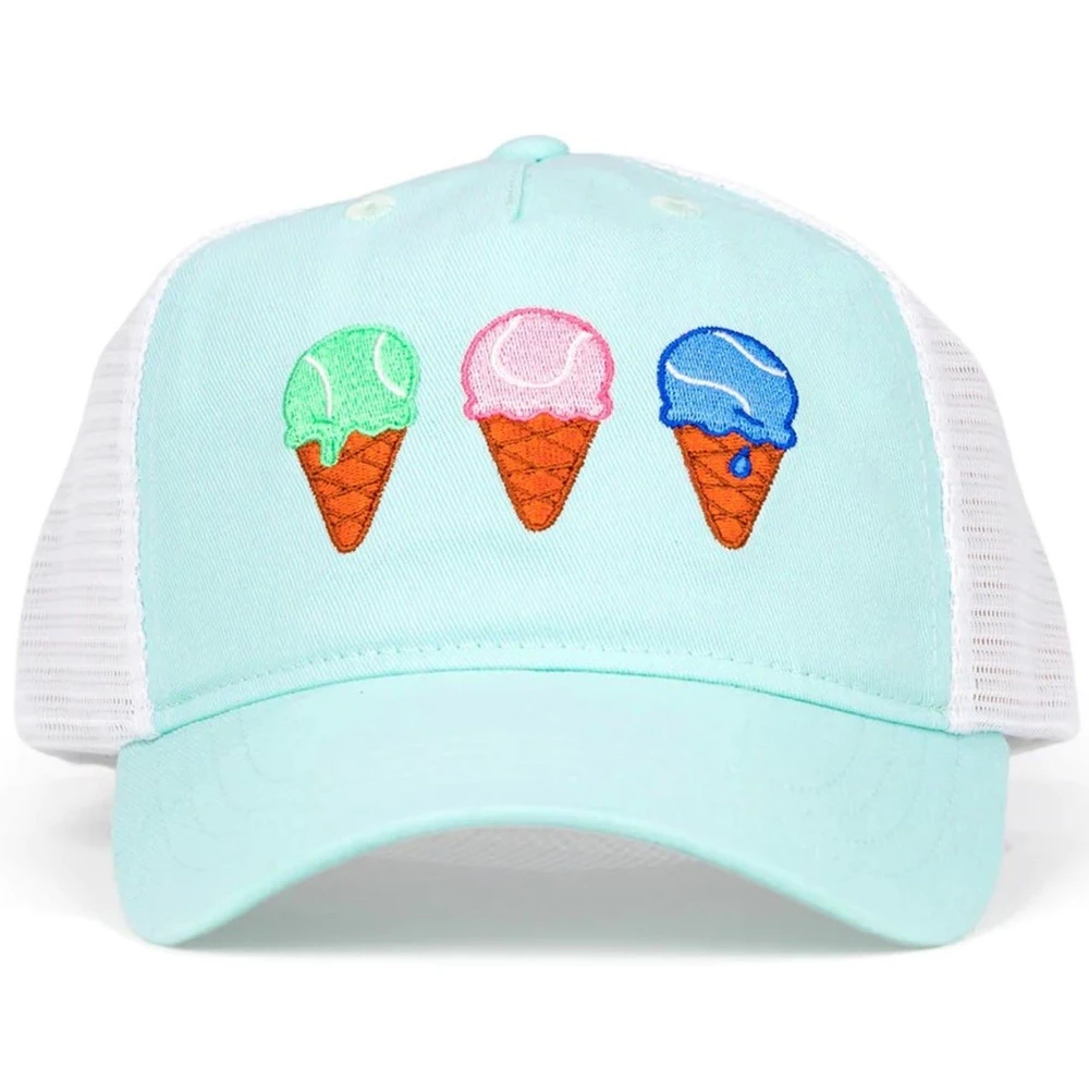 Ame & Lulu Junior Kid’s Trucker Tennis Hat (Sweet Serve)