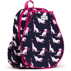 Ame & Lulu Little Love Tennis Backpack (Cross-Court Puppies) -Sports Gear LLTBP257 Ame Lulu Little Love Tennis Backpack Cross Court Puppies c 1000 1000