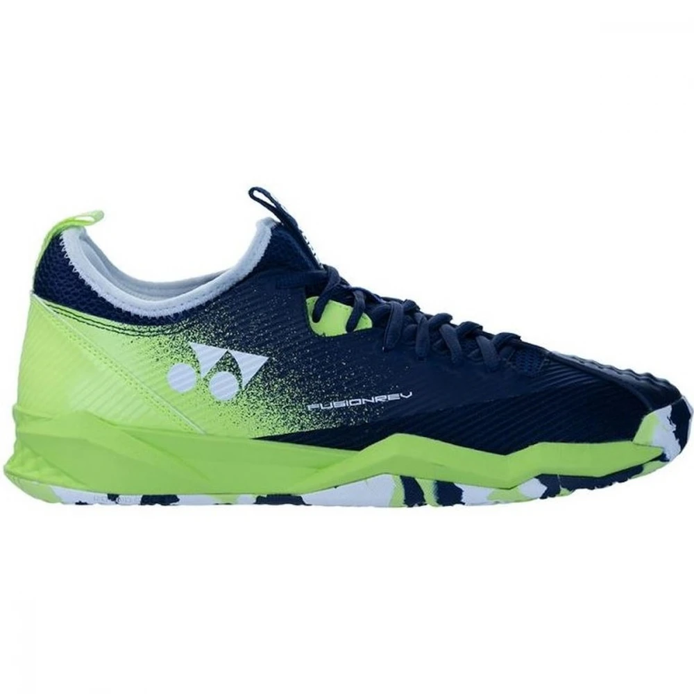 Yonex Men’s FusionRev 4 Tennis Shoes (Lime/Navy)