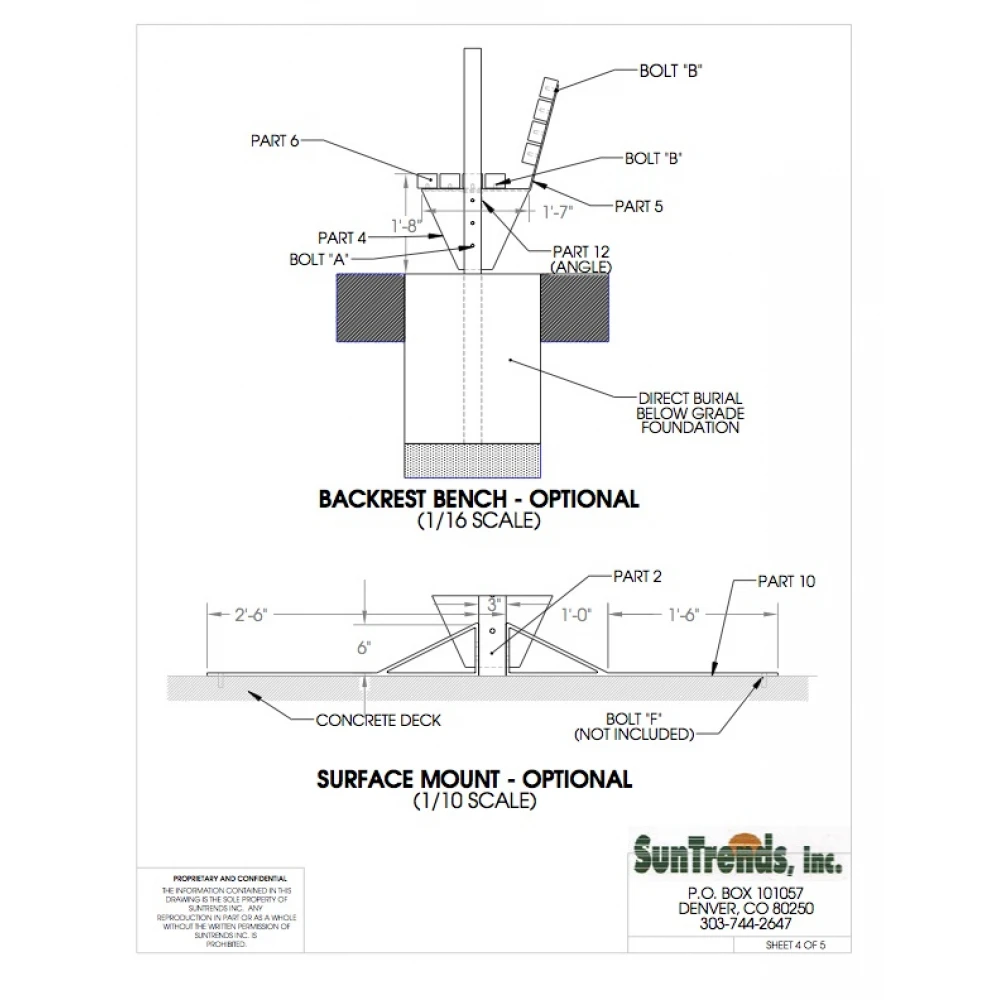 SunTrends 8-Foot Cabana Bench W/ Table 3 SunTrends 8-Foot Cabana Bench W/ Table - Image 3