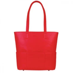 SportsChic Women’s Vegan Midi Pickleball Tote Bag (Red)