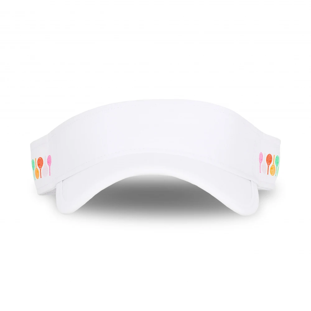 Ame & Lulu Head In The Game Visor (Rainbow Racquets) 1 Ame & Lulu Head In The Game Visor (Rainbow Racquets)