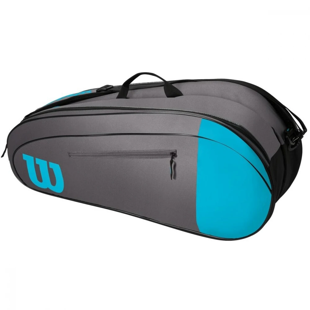 Wilson Team 6 Pack Tennis Bag (Blue/Gray) 2 Wilson Team 6 Pack Tennis Bag (Blue/Gray) - Image 2