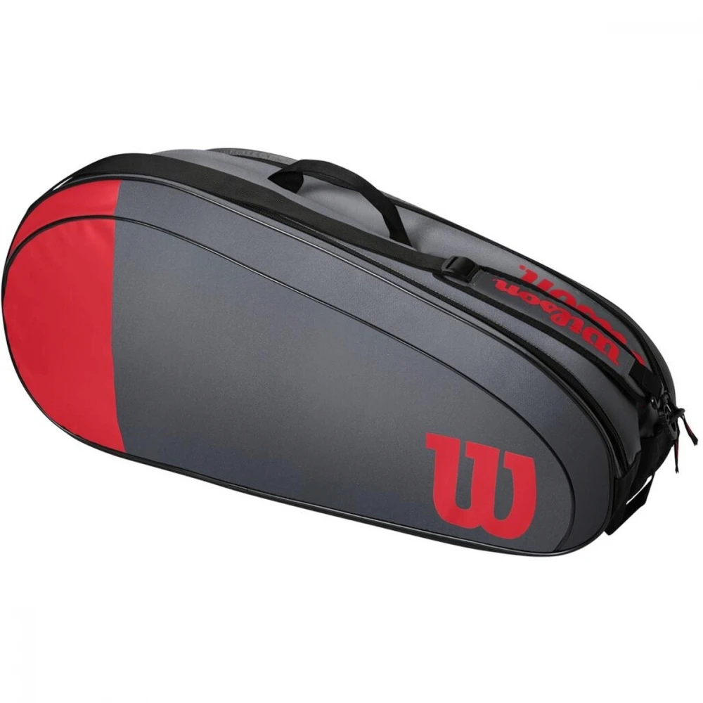 Wilson Team 6 Pack Tennis Bag (Red/Gray)