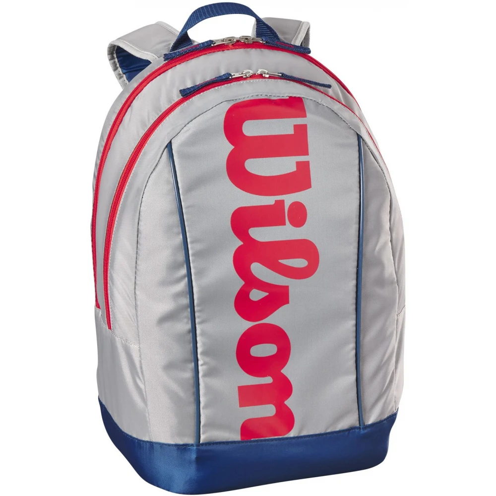 Wilson Junior Tennis Backpack (Grey/Red) 1 Wilson Junior Tennis Backpack (Grey/Red)