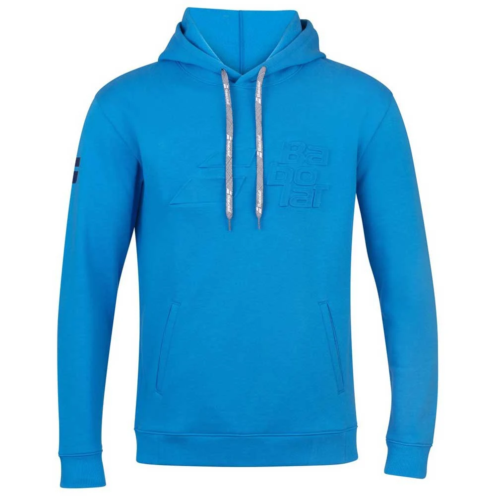 Babolat Boy’s Exercise Hooded Tennis Training Sweatshirt (Blue Aster) 1 Babolat Boy’s Exercise Hooded Tennis Training Sweatshirt (Blue Aster)