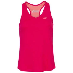 Babolat Women’s Play Cap Sleeve Tennis Tank Top (Tomato Red)