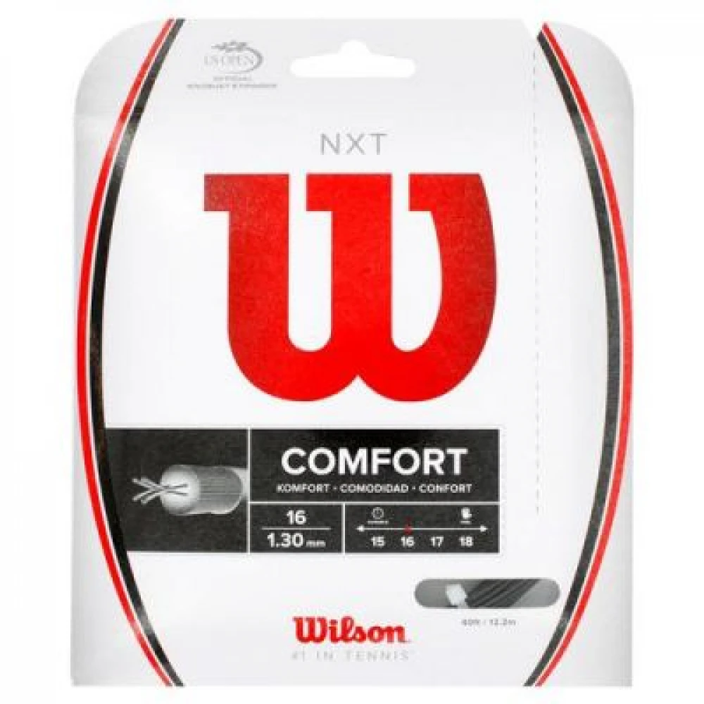 Wilson NXT 17g Black Tennis String (Set) 1 Wilson NXT 17g Black Tennis String (Set)